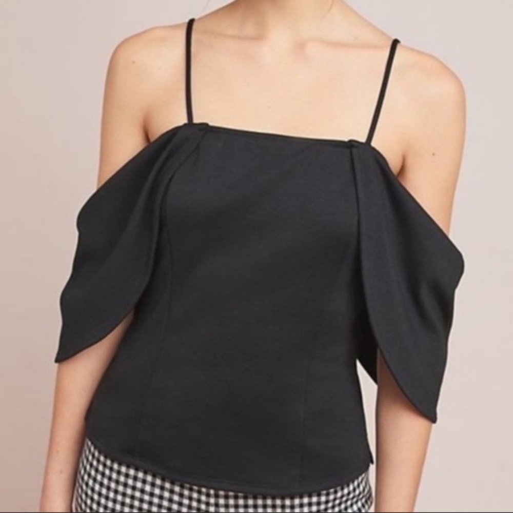 SOLD!!! Cold Shoulder Black Top NWOT - Picture 3 of 12